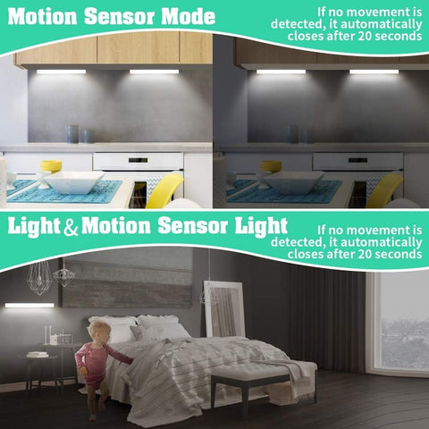 DESUNLUX USB-rechargeable light ensures continuous cabinet lighting without batteries.