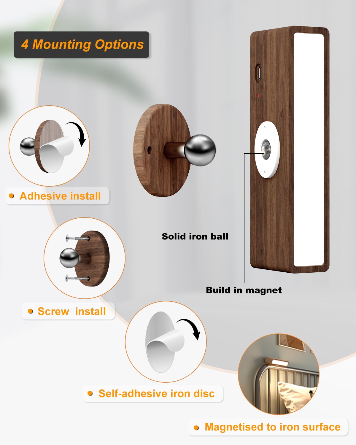 DetarZinLED peel-and-stick installation for renter-friendly setup