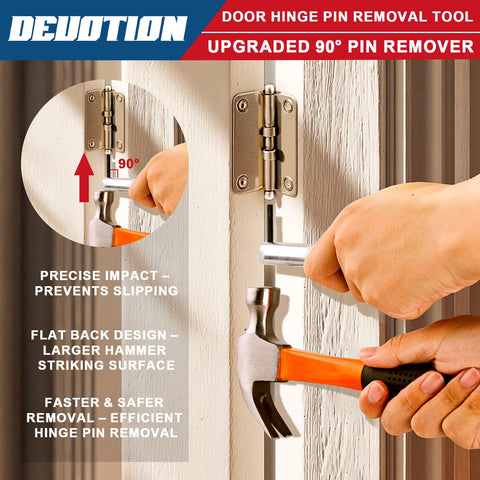 DEUOTION spring steel clip with rubber sleeve protects pins during removal