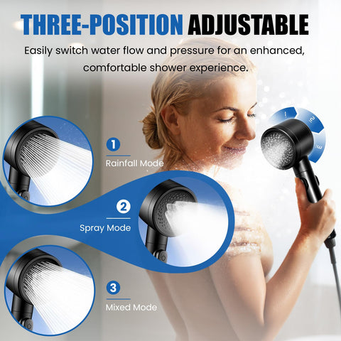 Extendable rod fits heights from 31.5 to 80.7 inches