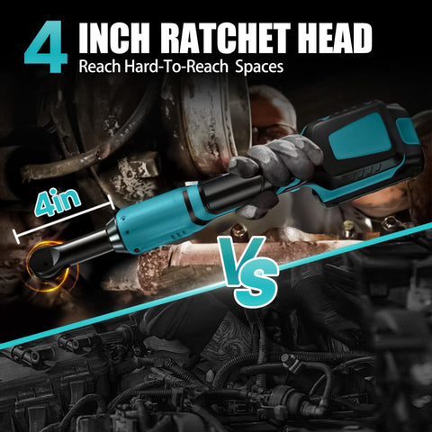DEVTBLUN 21V ratchet wrench at 400 RPM variable speed for precise control