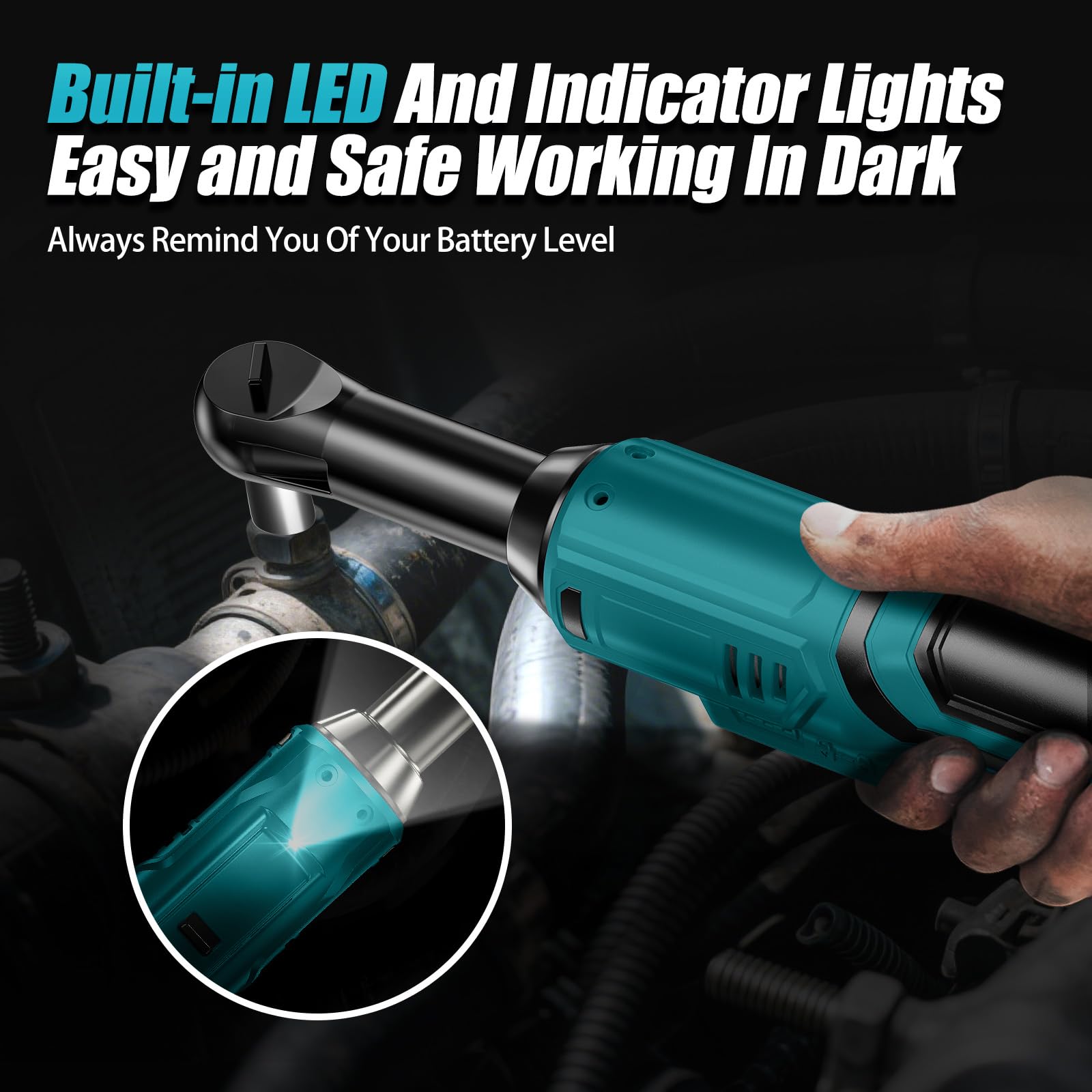 DEVTBLUN includes 7 sockets for multiple fastener sizes