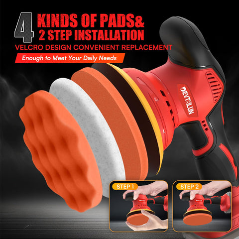 Lightweight 3 lbs design reduces fatigue during extended detailing sessions
