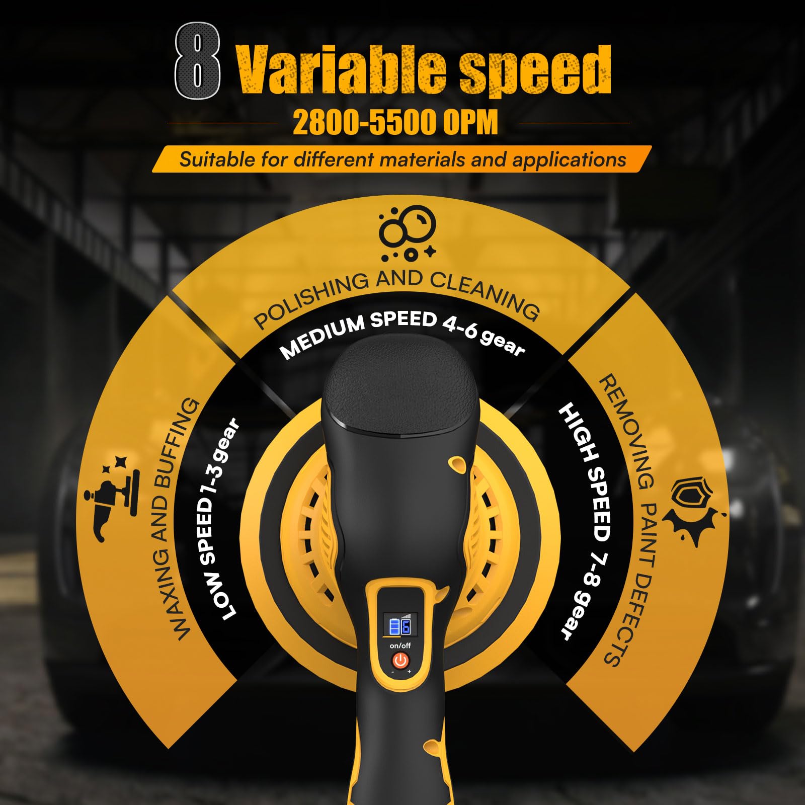 DEVTBLUN lightweight ergonomic design for comfortable, prolonged detailing sessions.