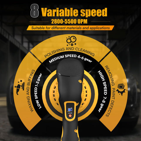 DEVTBLUN lightweight ergonomic design for comfortable, prolonged detailing sessions.