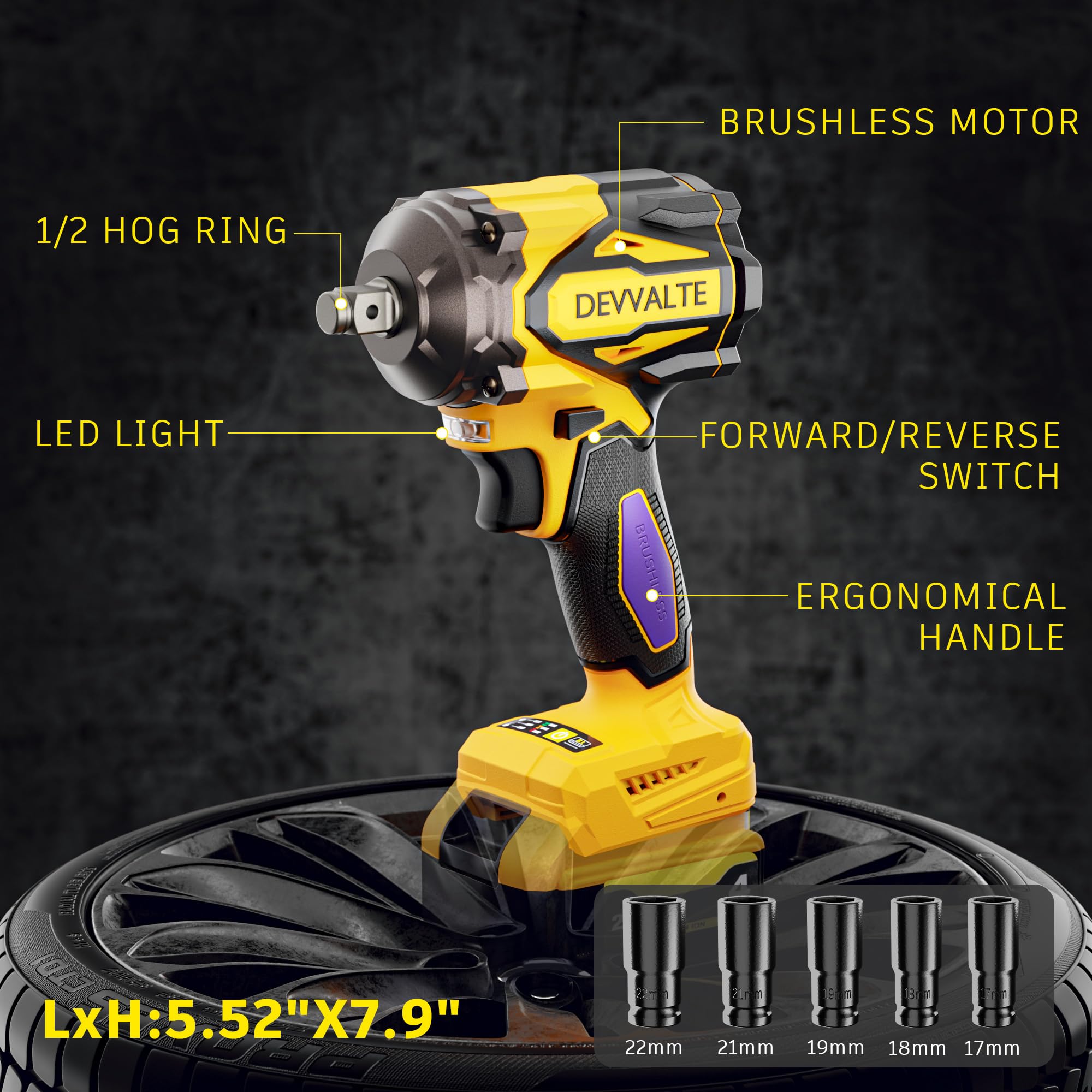 Devvalte compact body with soft grip reduces hand fatigue.