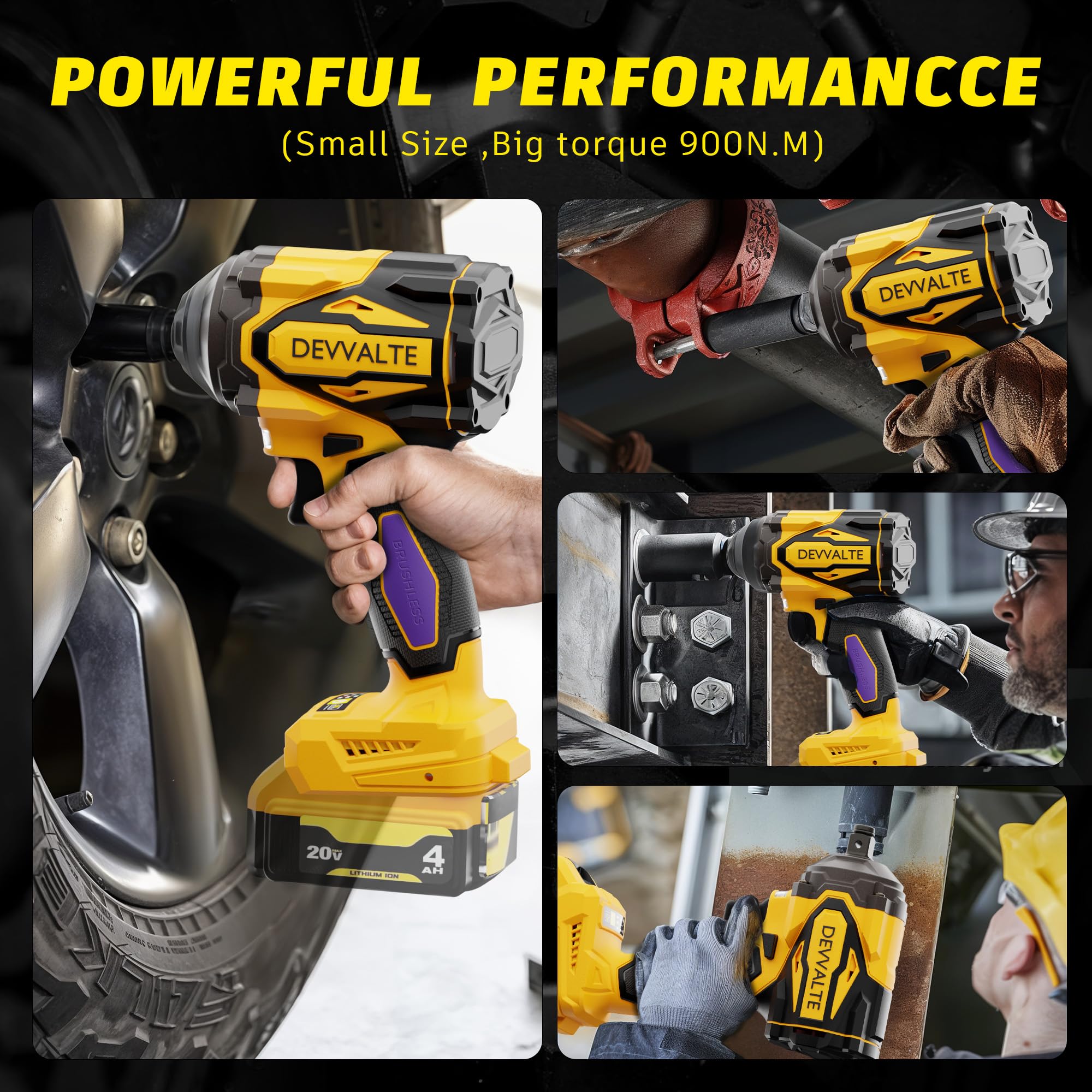 Devvalte roadside tire change readiness with cordless convenience.