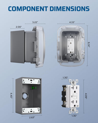DEWENWILS easy installation for horizontal or vertical mounting in any space