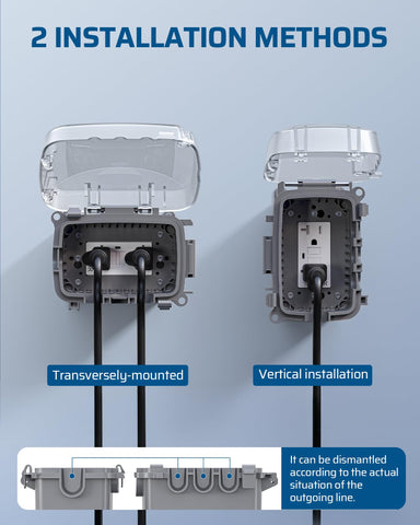 DEWENWILS weatherproof in-use cover close-up demonstrates easy monitoring and rain resistance