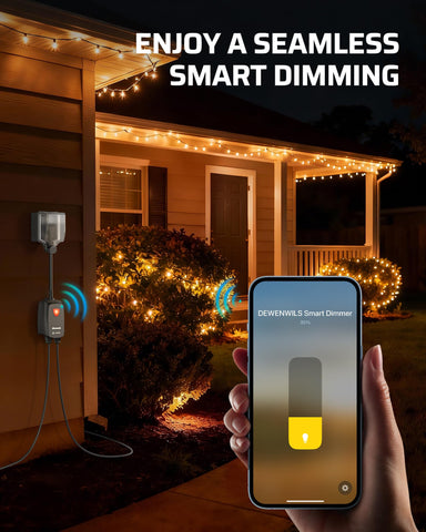 Remote control from up to 100 feet for flexible outdoor lighting