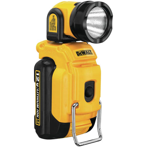 DEWALT DCL510 magnet on metal surface enabling hands-free use