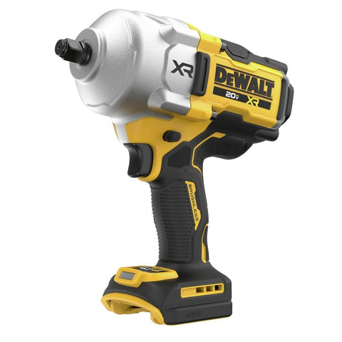 DEWALT 20V MAX 1/2-inch high torque wrench in use loosening wheel lugs.