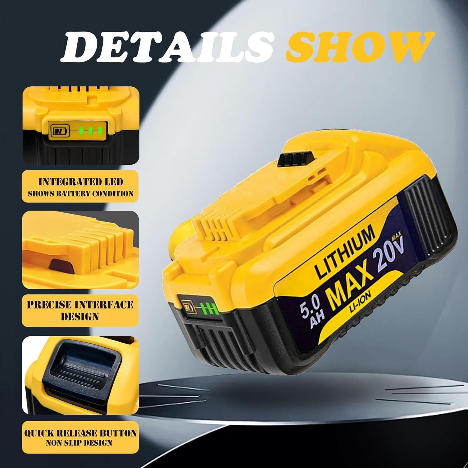 Dewalt 20V Max 2-pack in use shows extended runtime potential.