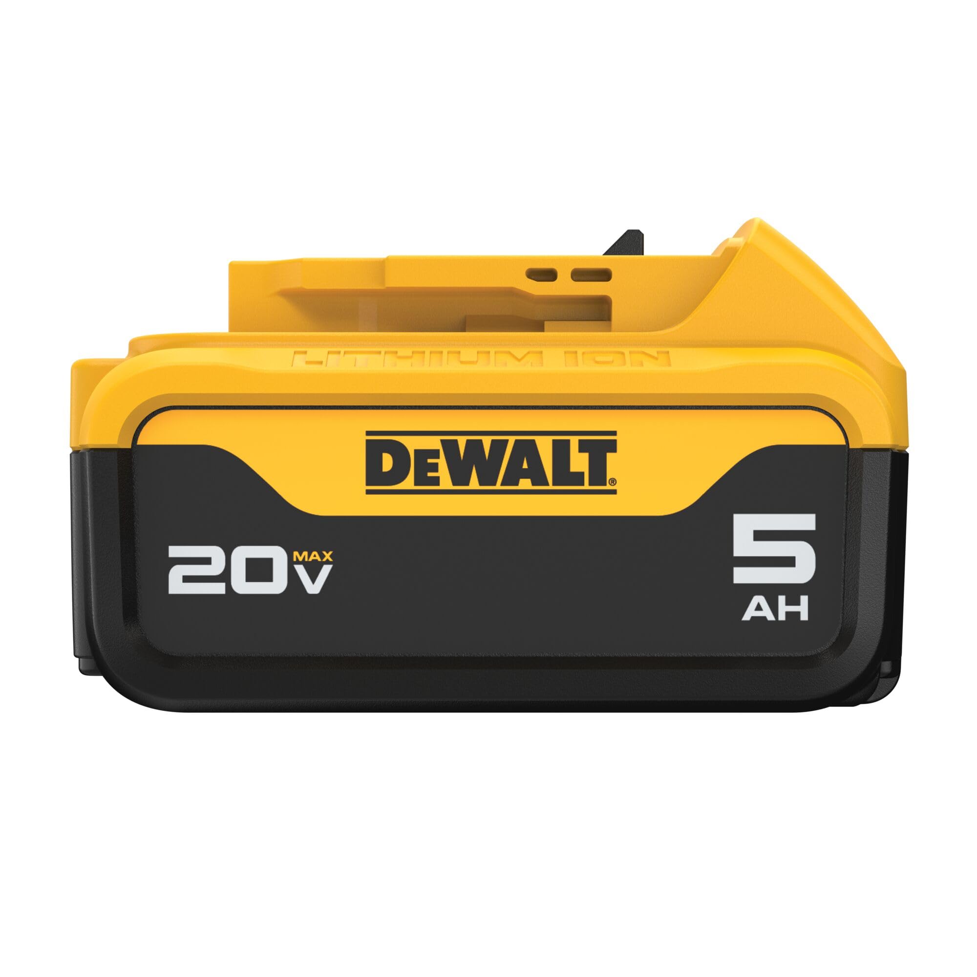 Battery in use with a 20V MAX tool showing compatibility.