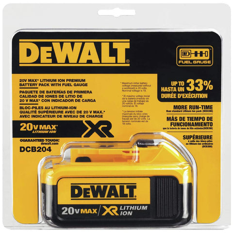 DEWALT 20V MAX battery is lightweight at 1.42 lbs for easy handling.