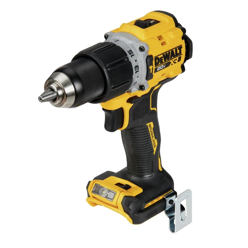 DEWALT 20V MAX two-speed control enables versatile drilling and driving tasks.