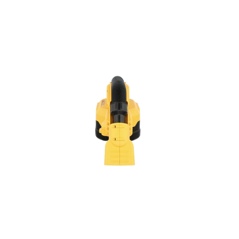 DEWALT dual cleanup modes: front nozzle and extendable hose