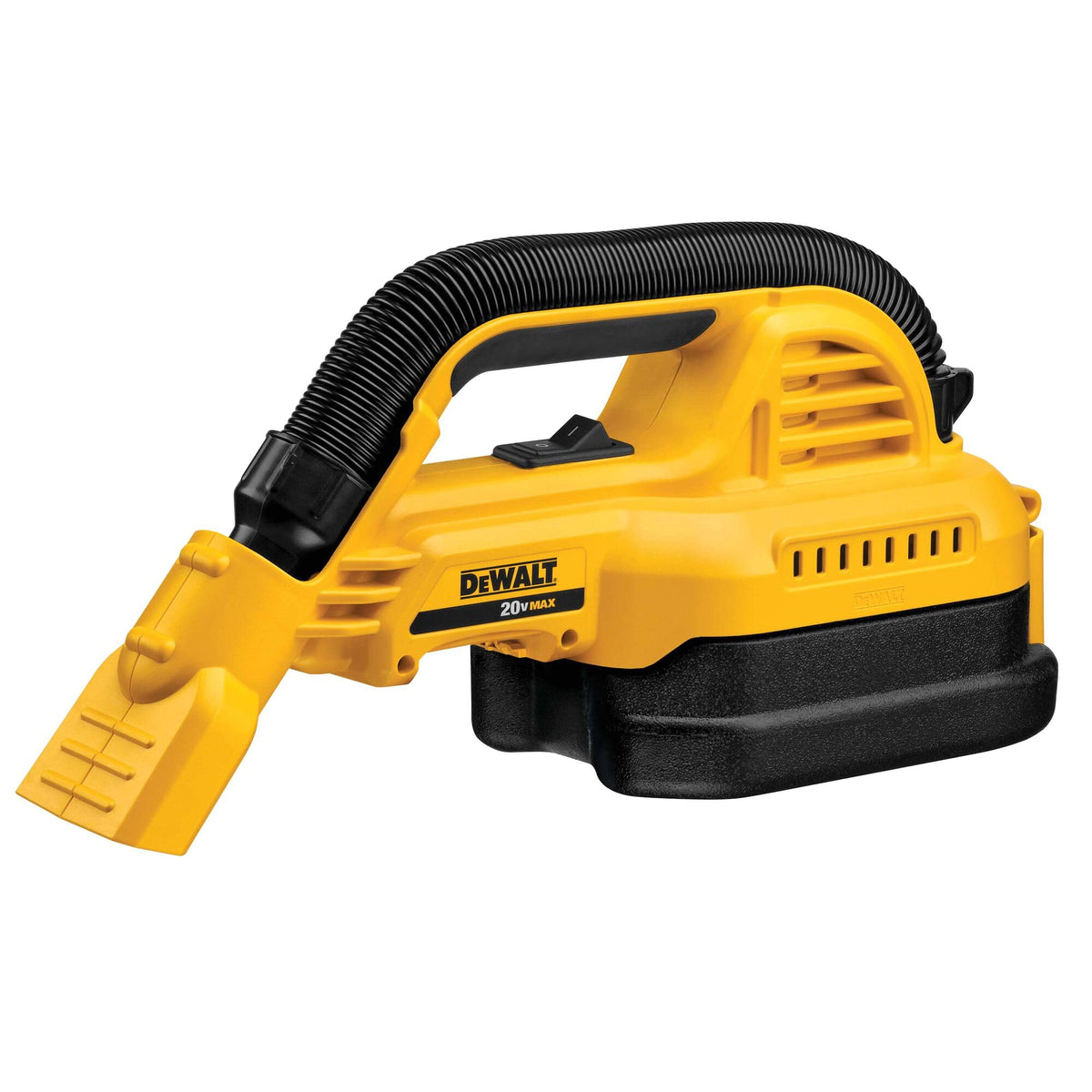 DEWALT 20V MAX hand vacuum delivers precise debris pickup with front nozzle