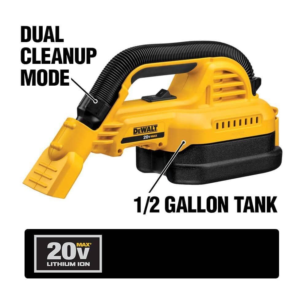DEWALT large on/off switch enables one-handed operation