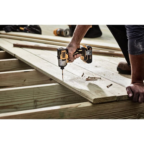 DEWALT 20V MAX impact driver framing use for quick assembly.
