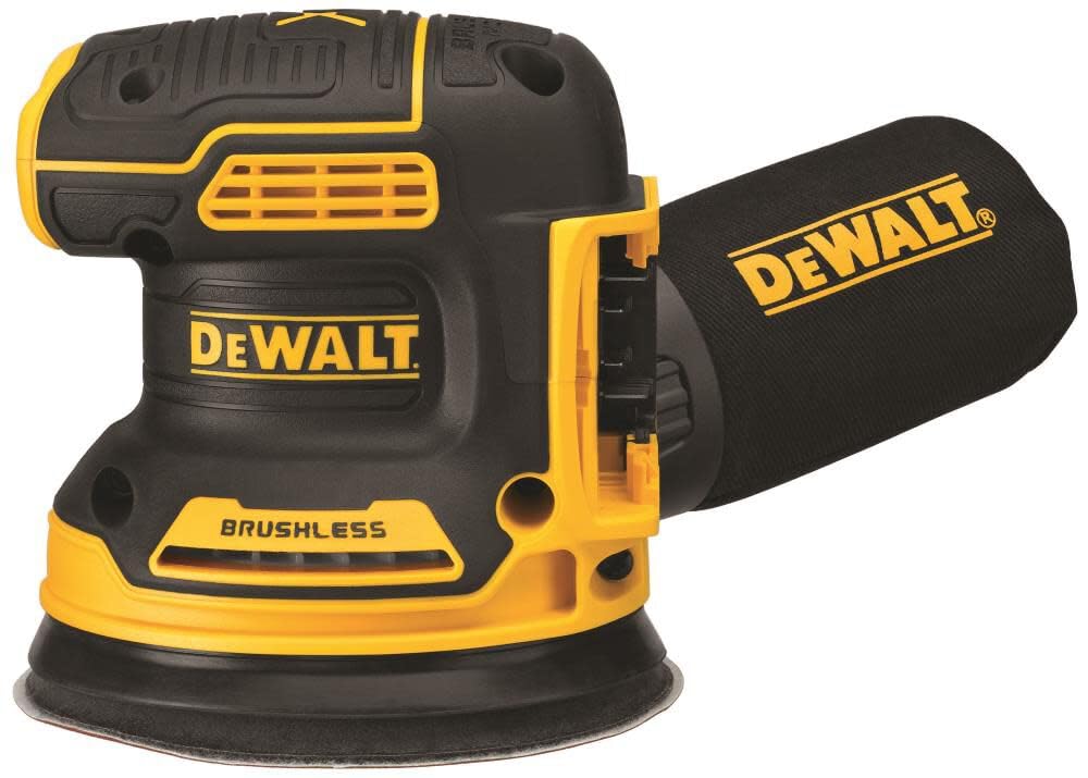 DEWALT DCW210B front angle for precise sanding control.