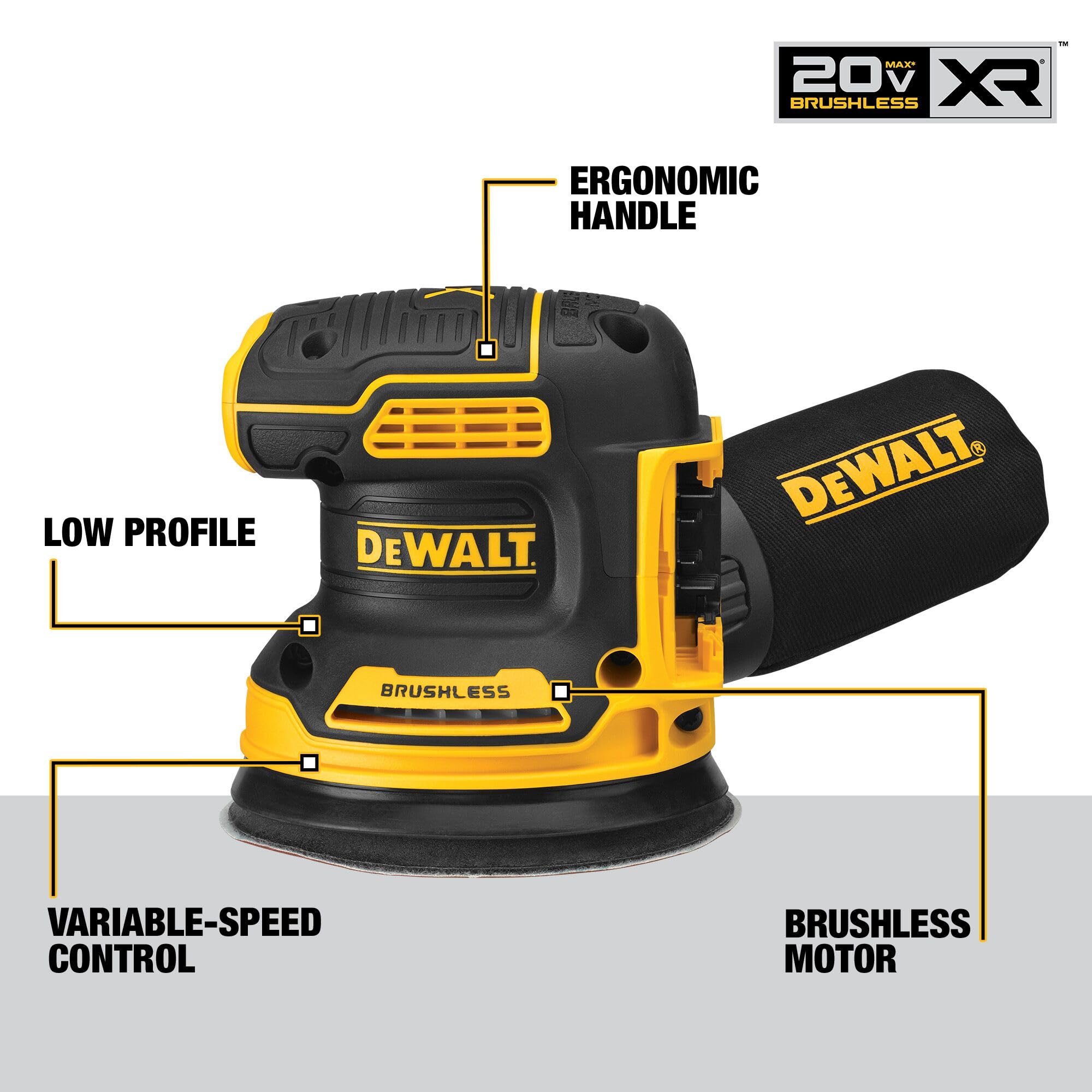 DEWALT DCW210B side profile shows compact, comfortable grip.