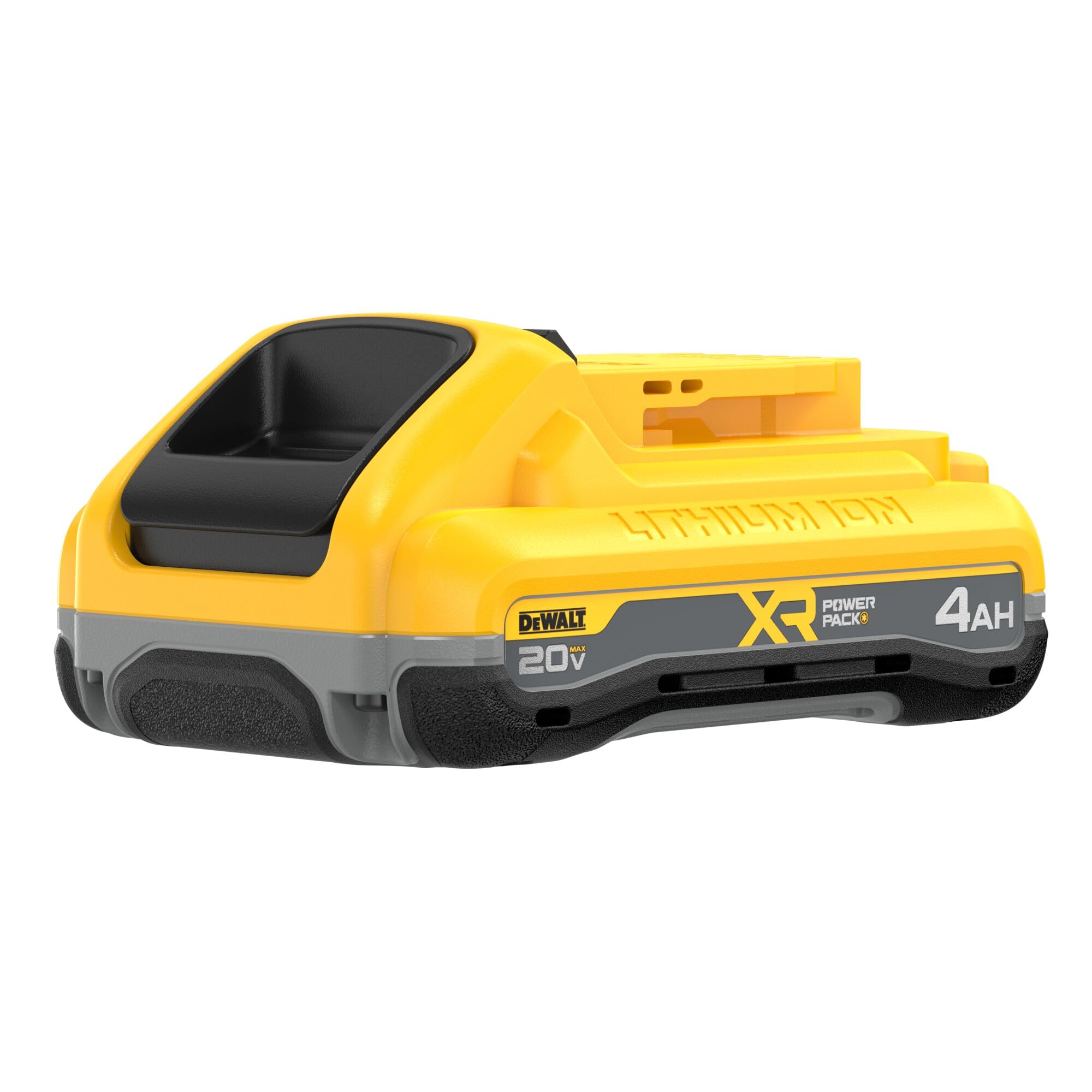 DEWALT 20V MAX XR PowerPack 4Ah battery with rugged base for durability