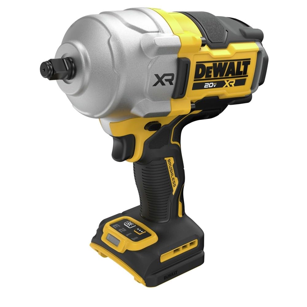 DEWALT precision wrench mode engaged for controlled fastening.