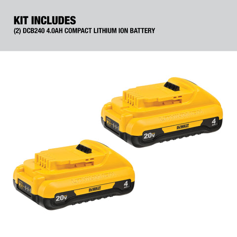 DEWALT 20V MAX tools compatibility with DCB240-2 for versatile project use.