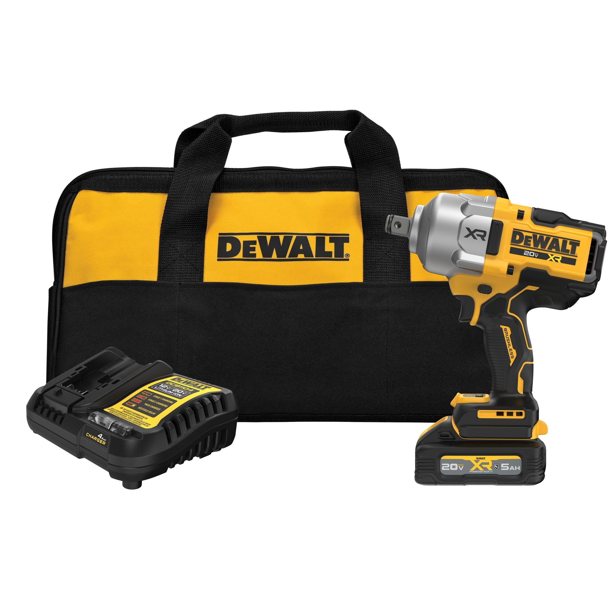 DEWALT compact design fits in tight spaces.