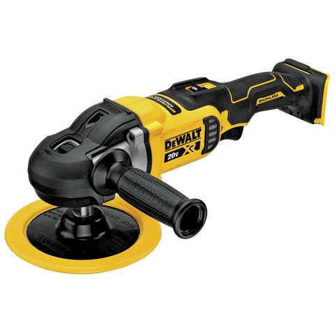 DEWALT 20V MAX XR polisher front view for efficient auto detailing