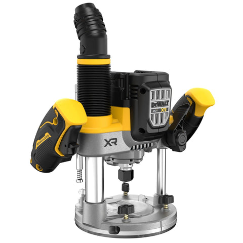 DEWALT DCW620B plunge router cutting action for clean edge profiles