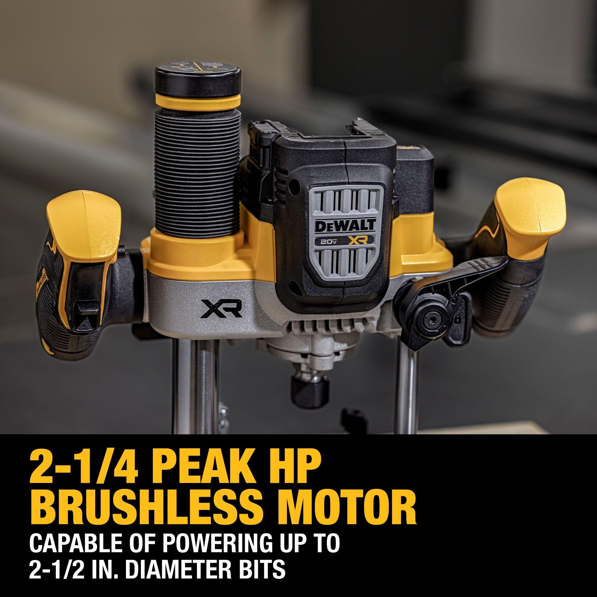 DEWALT DCW620B turret stop and micro-adjustment for repeatable depths