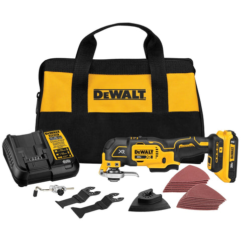 DEWALT 20V oscillating tool in cordless kit for cutting tasks