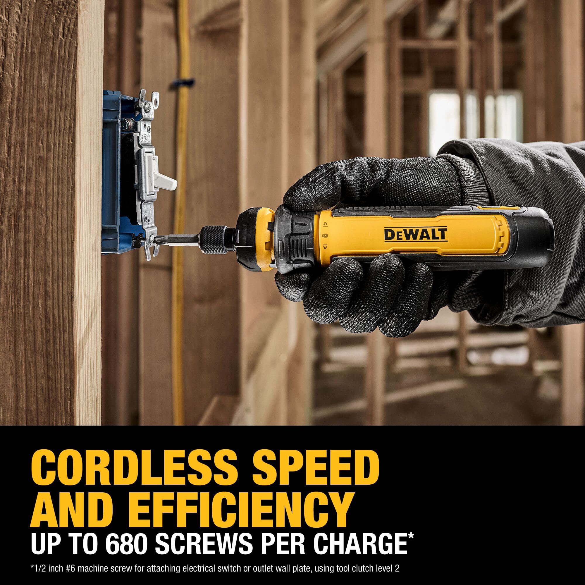 DEWALT 2Ah integrated battery with USB-C charging for quick power.