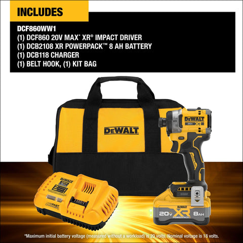 DEWALT DCF860WW1 three-speed mode enables precise screw driving