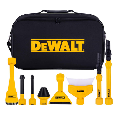 DEWALT 3-in-1 Pro attachments bag showing organized storage and access.