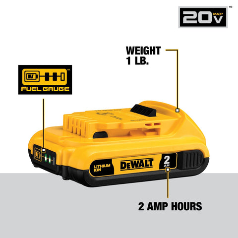 DEWALT 4-pack battery set displayed for on-site power versatility
