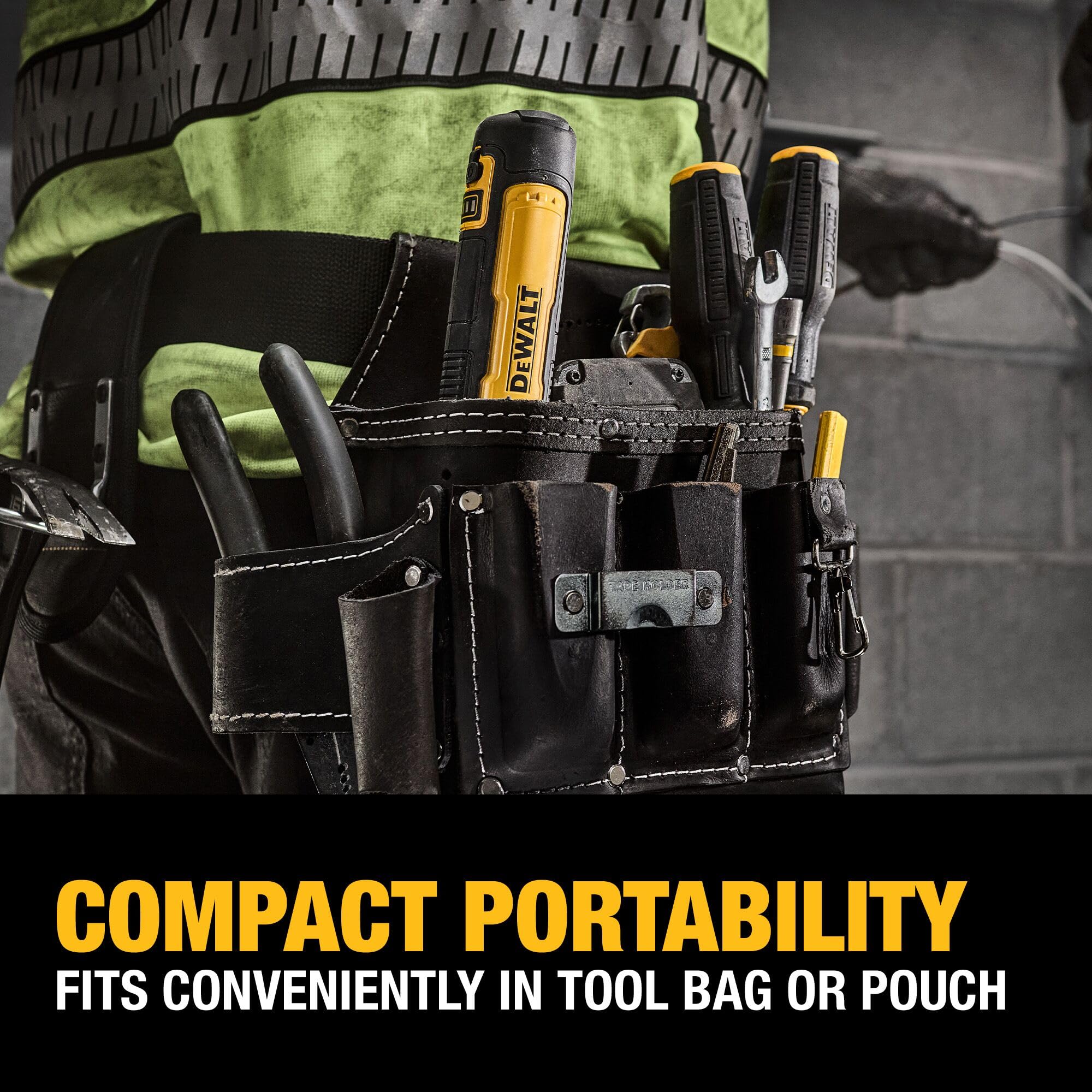 DEWALT 6-stage torque adjustment tailors power to the task.