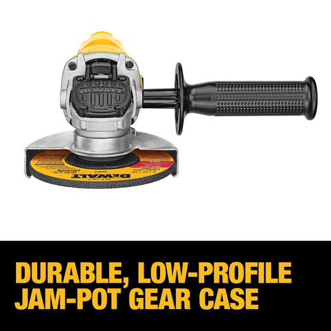 Compact design reduces fatigue during tough grinding tasks with the DWE4011.