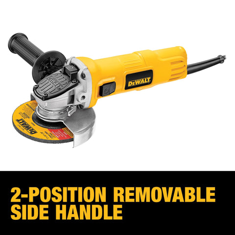 DEWALT DWE4011 accepts a wide range of accessories via 5/8-11 spindle.