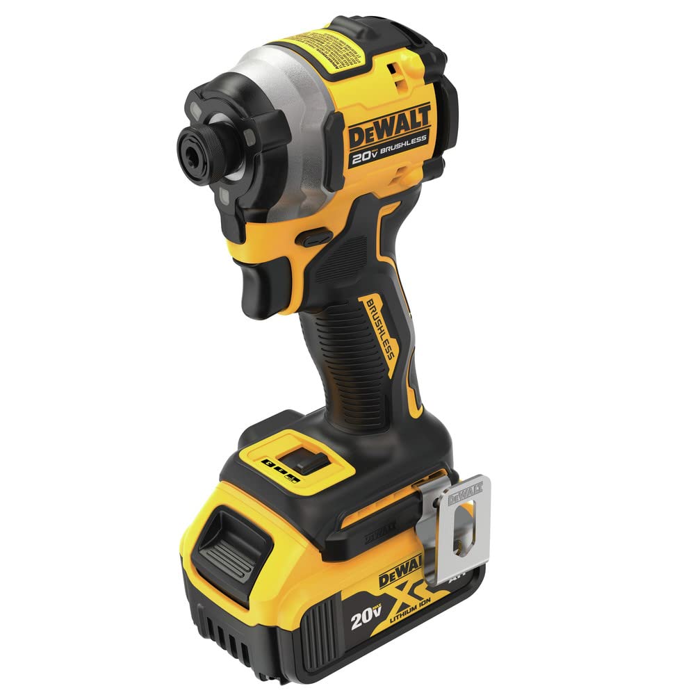 DEWALT Atomic 1/4-in impact driver with ergonomic handle for comfortable use
