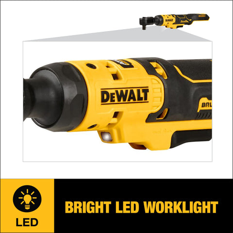 DEWALT ATOMIC 20V MAX compact head design enabling access to tight spaces