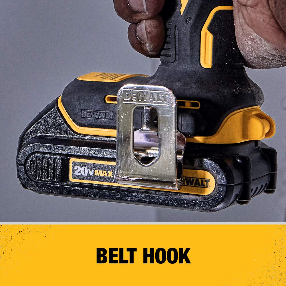 DEWALT Atomic 20V Max Impact Driver provides ergonomic handling for comfortable driving.