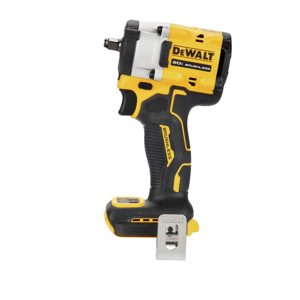DEWALT Atomic 20V Max precision wrench control prevents overtightening on delicate joints.