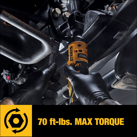 DEWALT ATOMIC 20V MAX variable speed trigger offers precise control