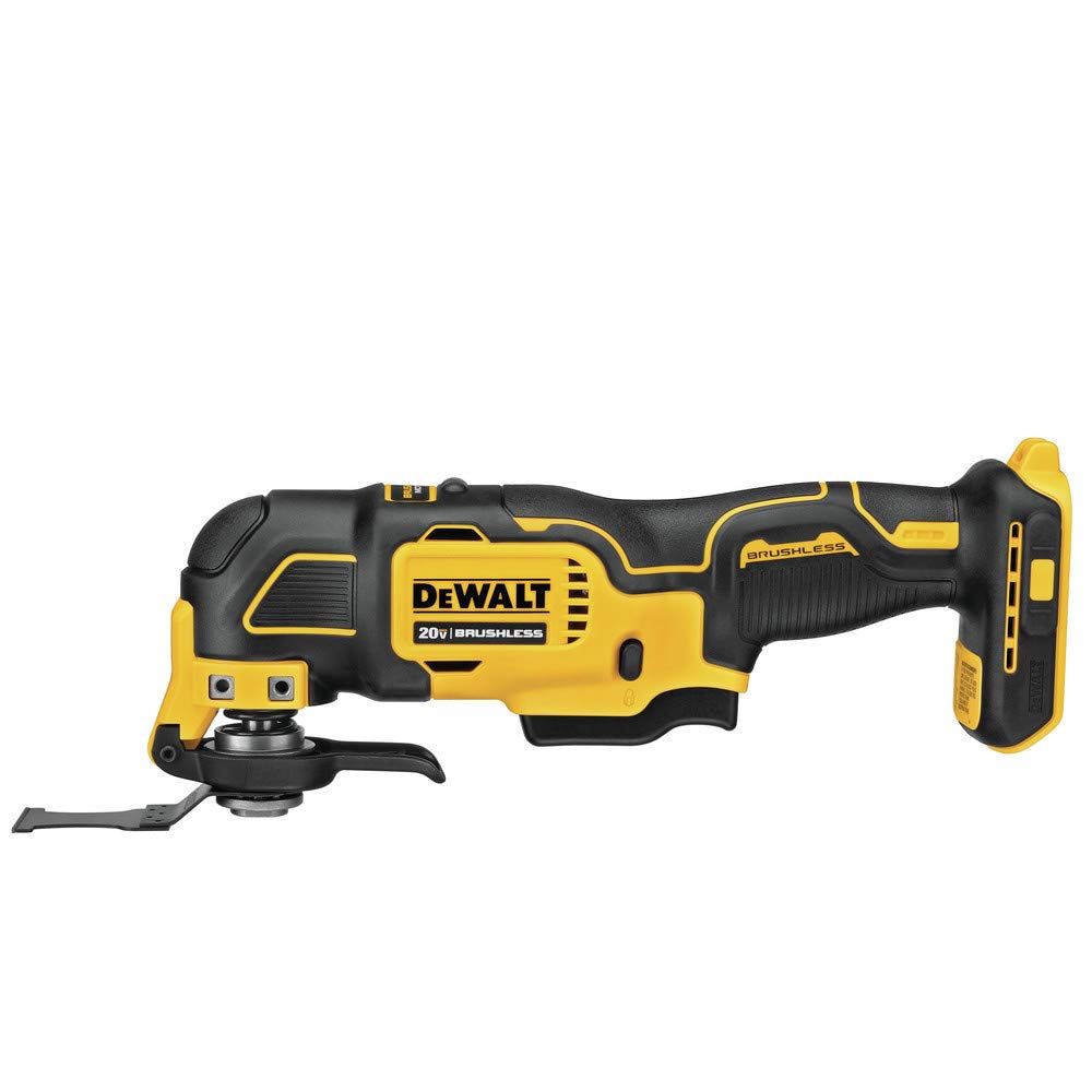 DEWALT Atomic 20V oscillating tool front view showing compact design