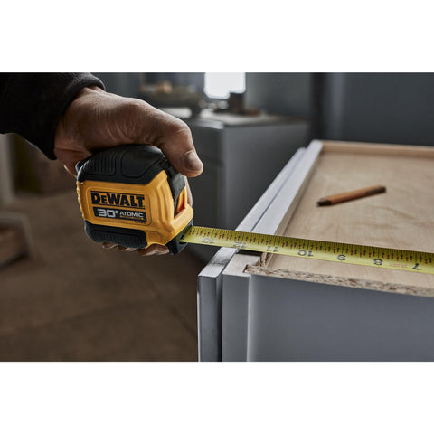DEWALT Atomic on-jobsite shot highlighting rugged build for real-world use