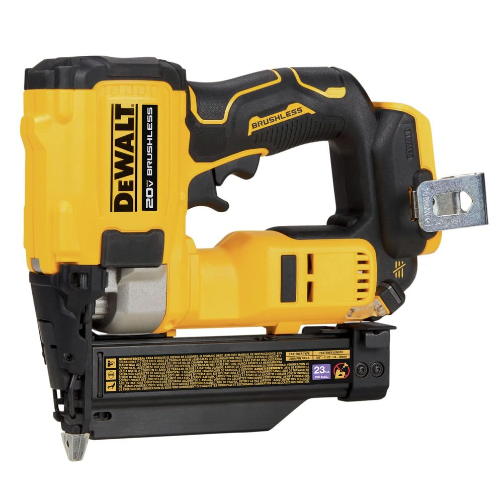 DEWALT Atomic pin nailer close-up motor for cordless power