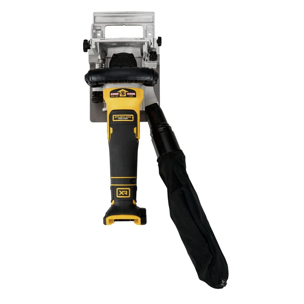 DEWALT biscuit joiner depth adjustment enables accurate biscuit placement